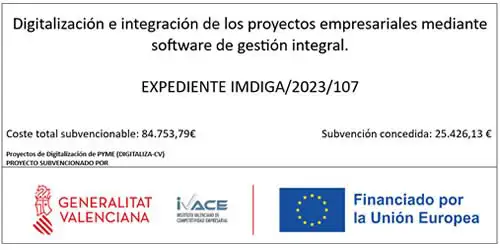 Cartel de Subvención